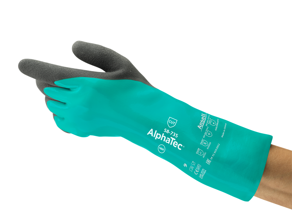 58-735  Nitrile Chem/Cut Resistant Gloves