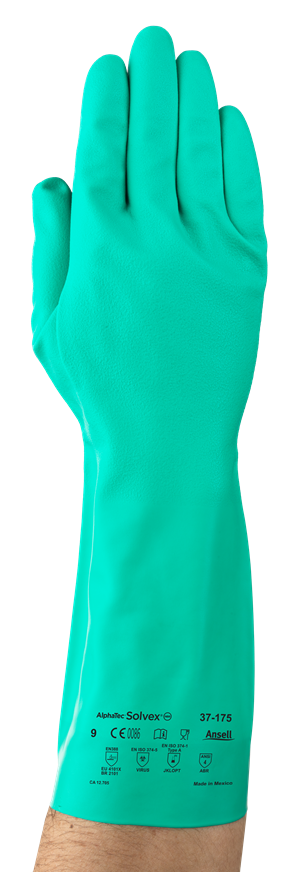 37-175 High performance nitrile composite rubber gloves 13" 15mil
