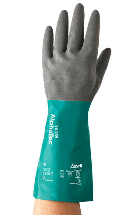 58-435 Grey-green waterproof gloves