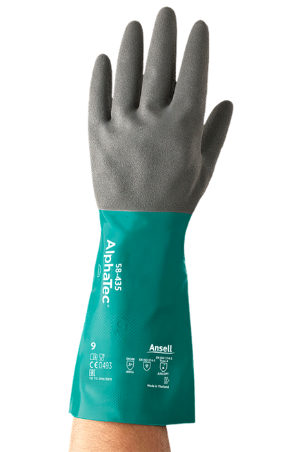 58-435 Grey-green waterproof gloves